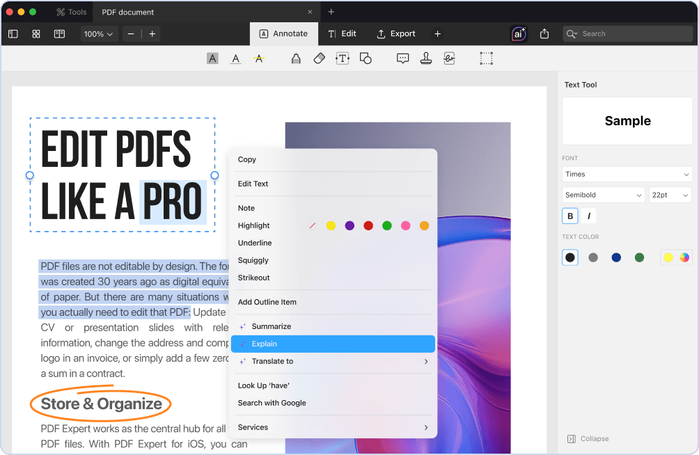 The go-to PDF editor