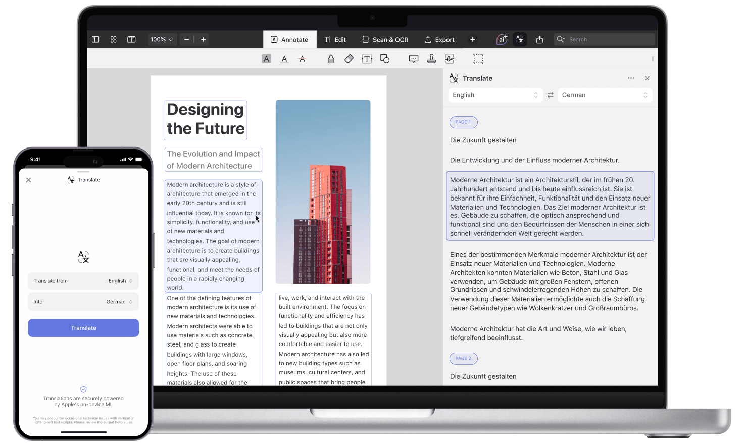 Як перекладати PDF на iPhone, iPad і Mac