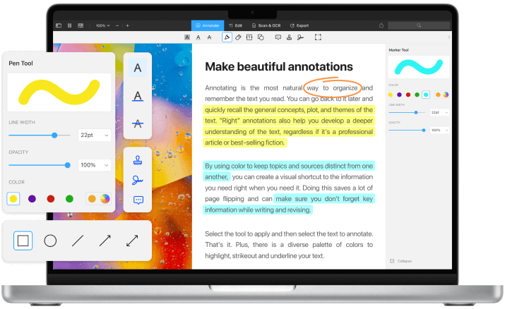 Annotate PDFs effortlessly on Mac