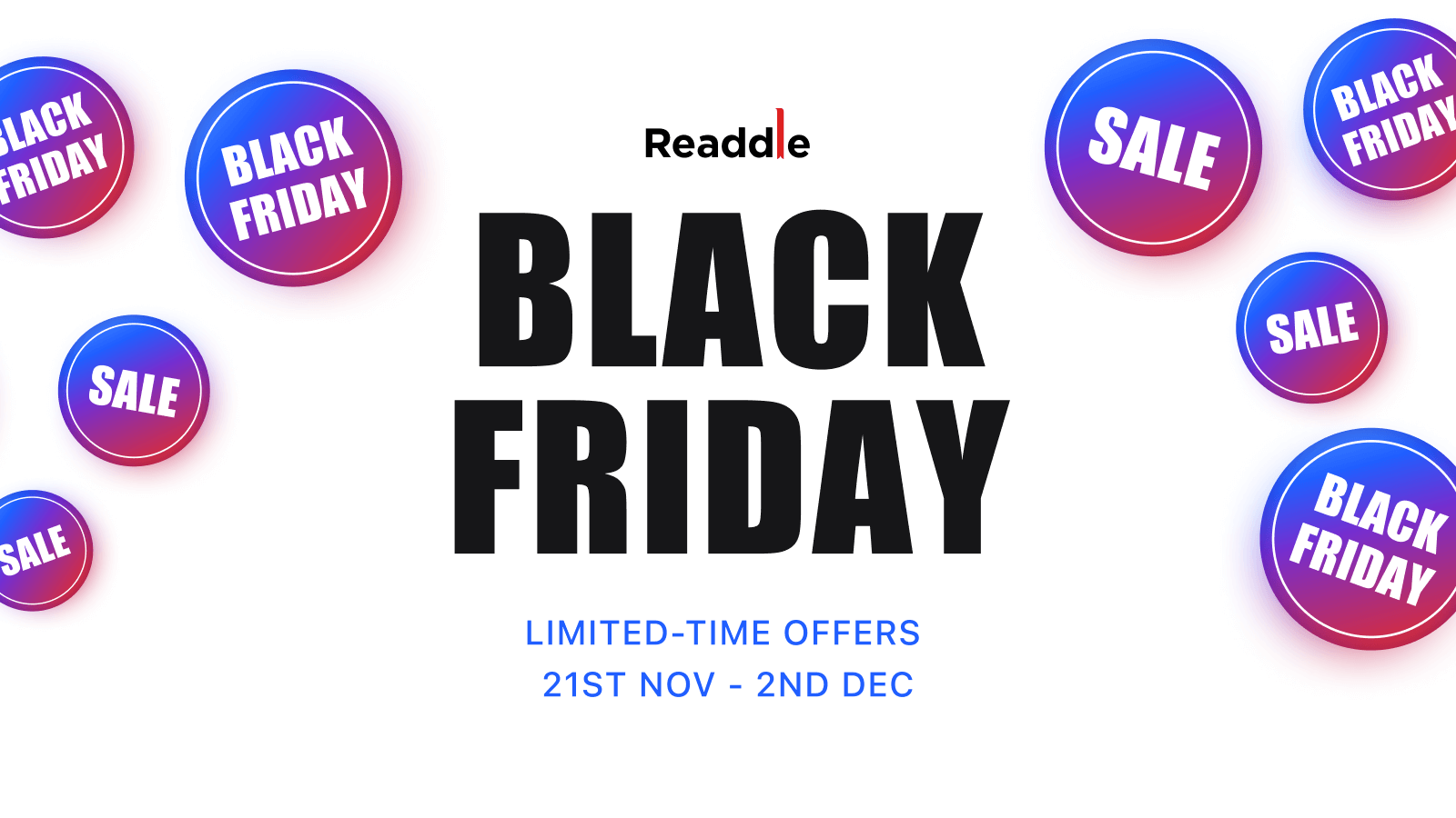 Black Friday 2022 Up to 50 off Readdle apps